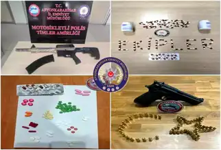 Afyon'da Kapsamlı Güvenlik Denetimi: Silah ve Uyuşturucu Ele Geçirildi