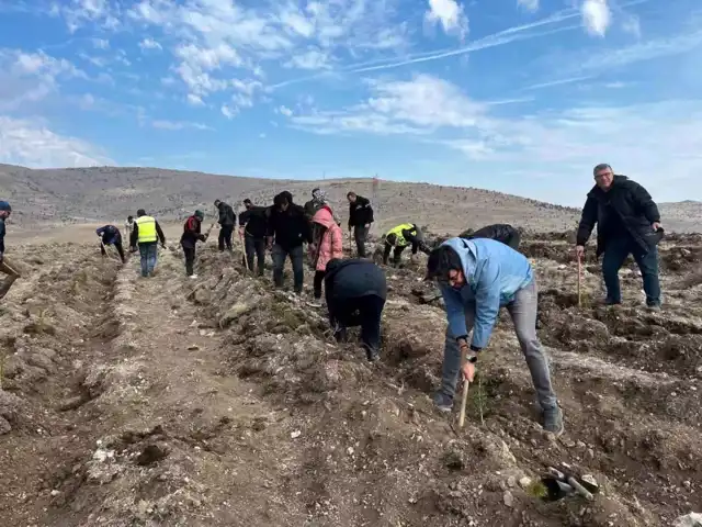 Fidanlarla Anıldı Ata